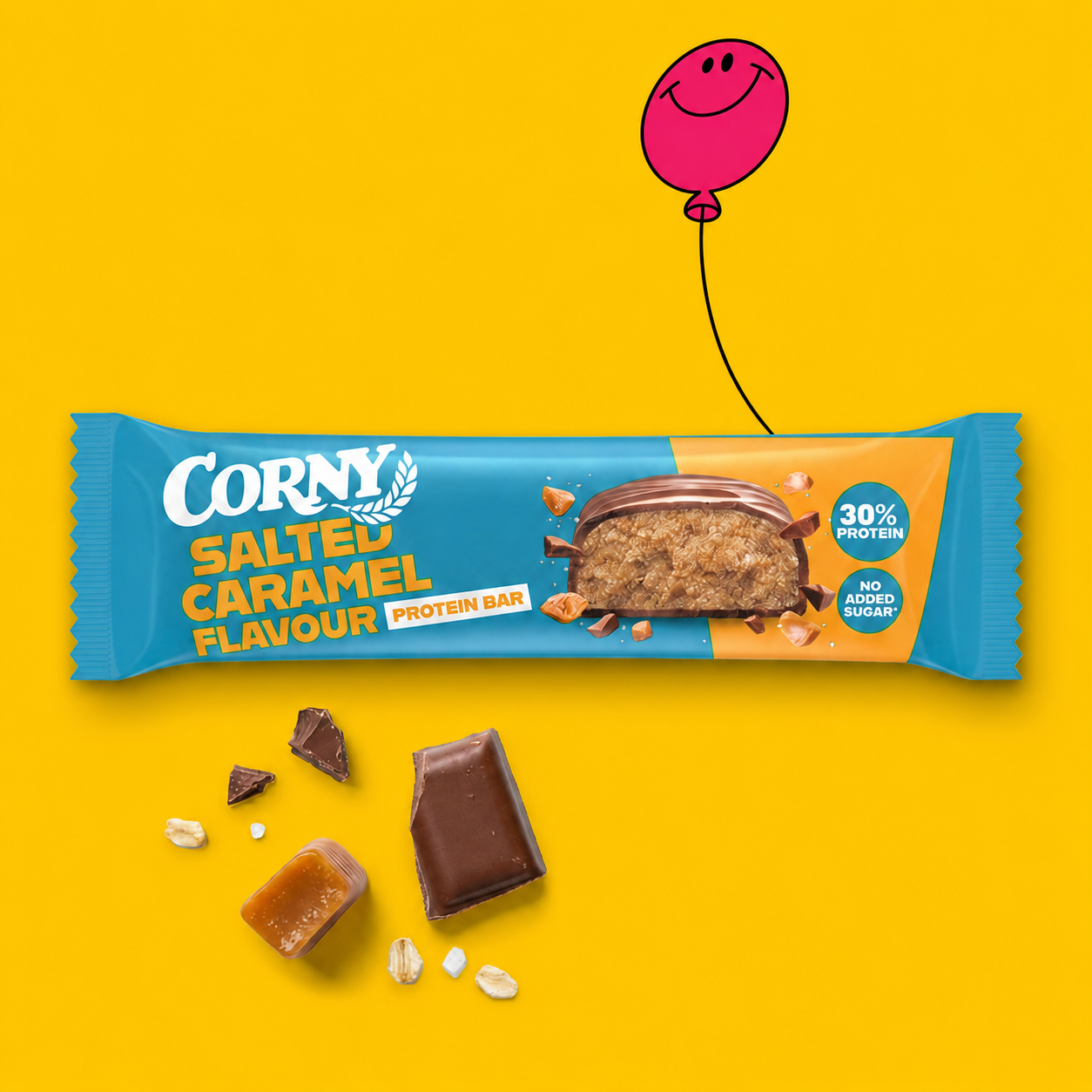 CORNY Protein 30% Slaný karamel